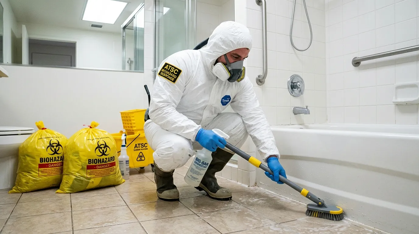 Decontamination equipment deployed for Blood Cleanup in Fox Chase